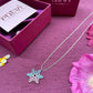 Multicoloured Snowflake Pendant with Link Chain