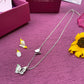Wavering Wings Pendant with Link Chain