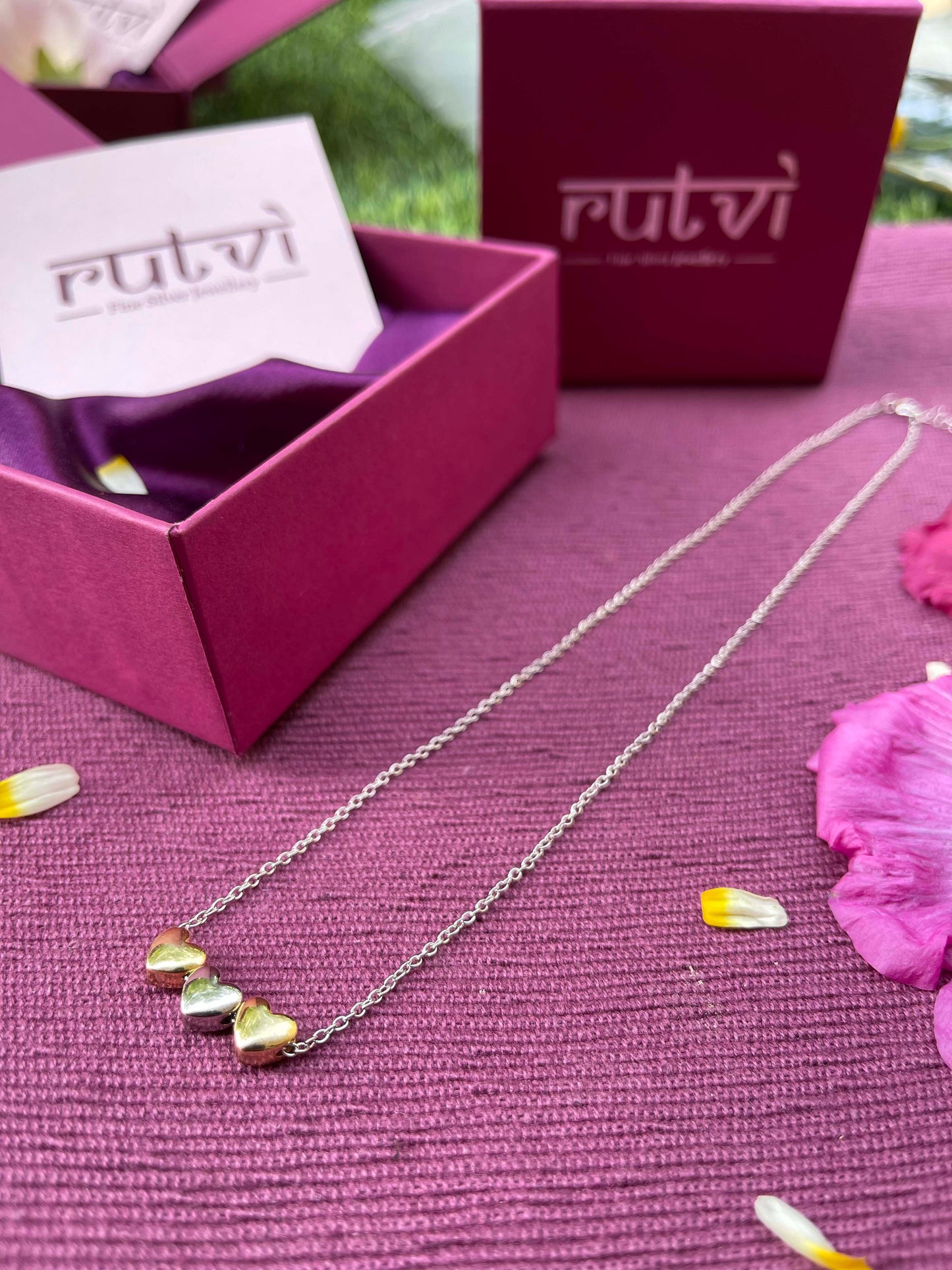 Heart to Heart Pendant with Link Chain