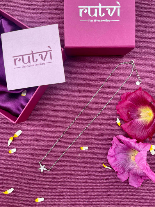 Starfish Pendant with Link Chain