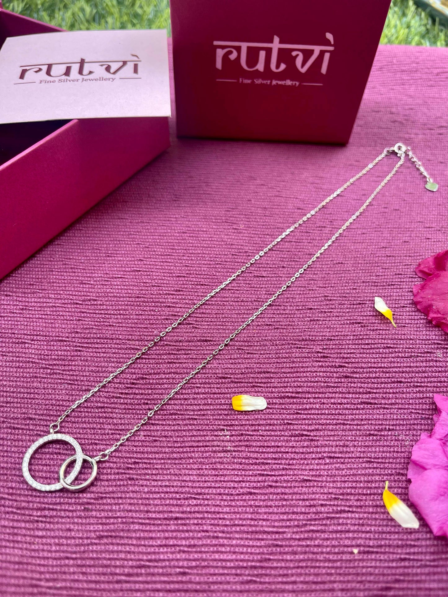 Circle of Love Pendant with Link Chain