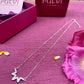 Sparkling Sunset Pendant with Link Chain