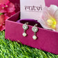 Halo Solitaire Pearl Earrings