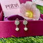 Halo Solitaire Pearl Earrings