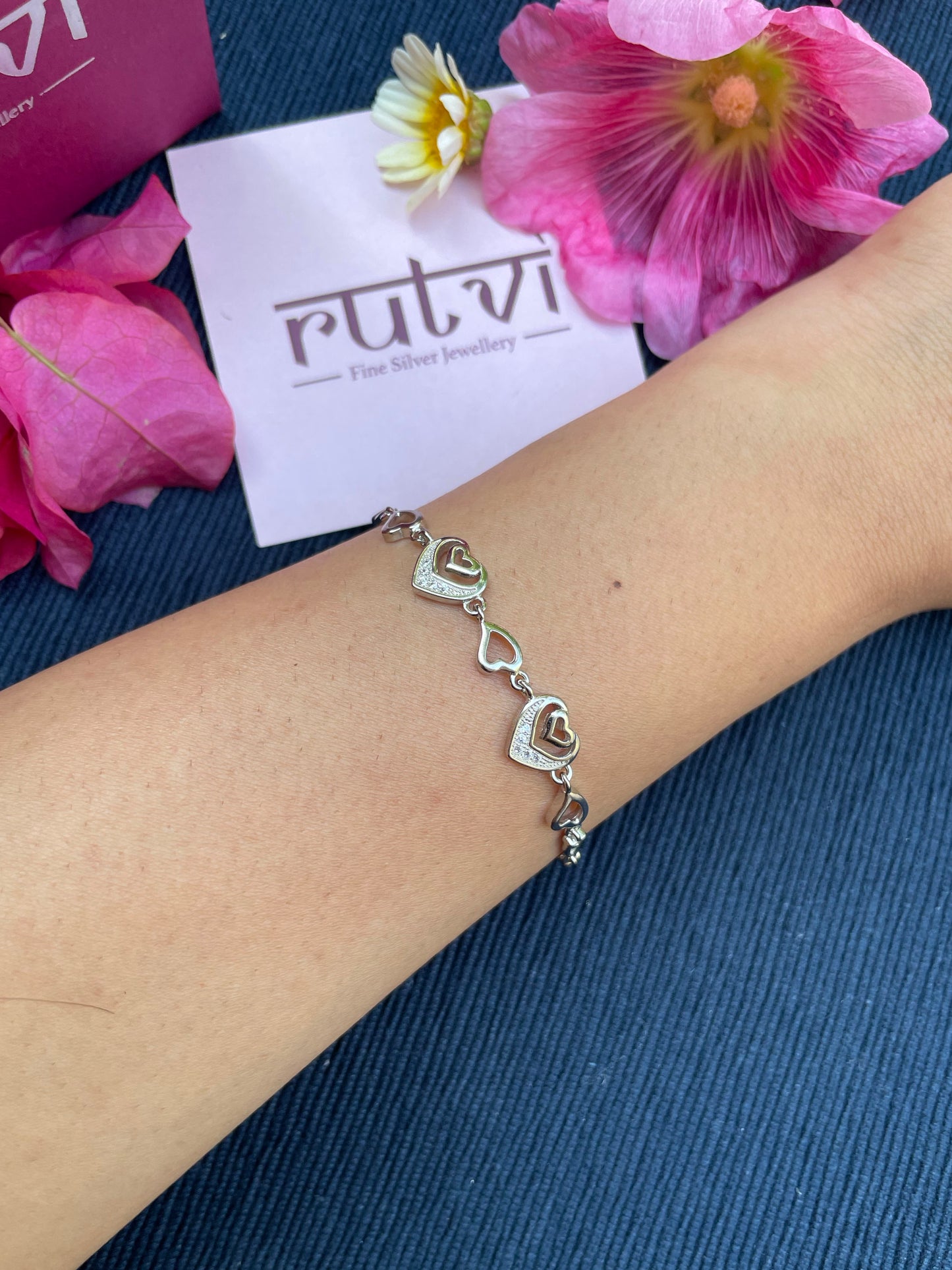 Heart in Heart Bracelet