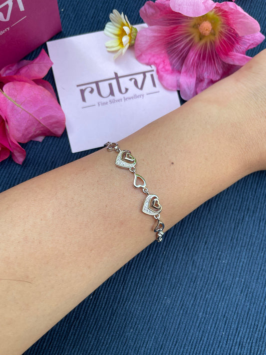 Heart in Heart Bracelet
