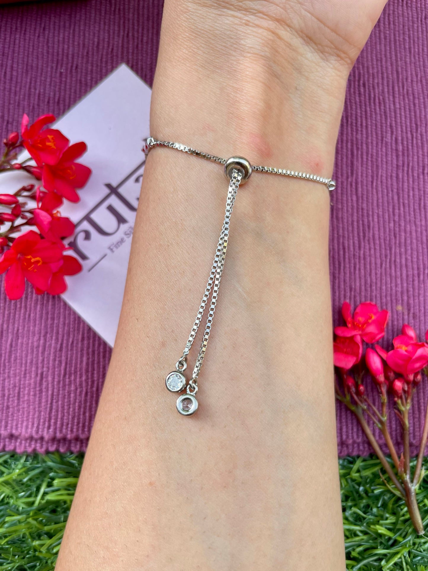 Floral Wreath Adjustable Bracelet